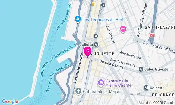 Localisation Centre de Santé Médico Dentaire la Joliette