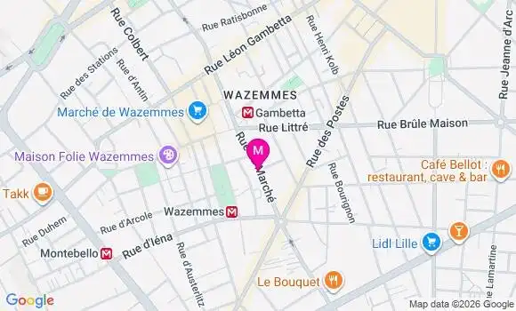 Localisation Ehpad Gambetta Groupe Mapad
