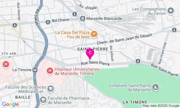 Localisation Centre de Santé Clinadent Saint Pierre