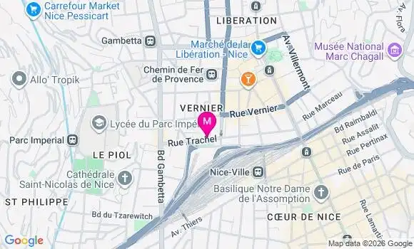 Localisation Centre de Santé Polyvalent Trachel