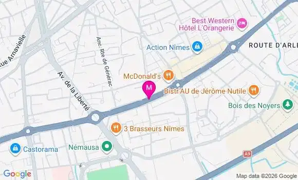 Localisation Centre de Santé Dentaire Nimes