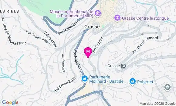 Localisation Centre de Santé Dentaire de Grasse