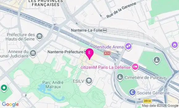 Localisation Centre de Santé Dentaire Nanterre Prefecture