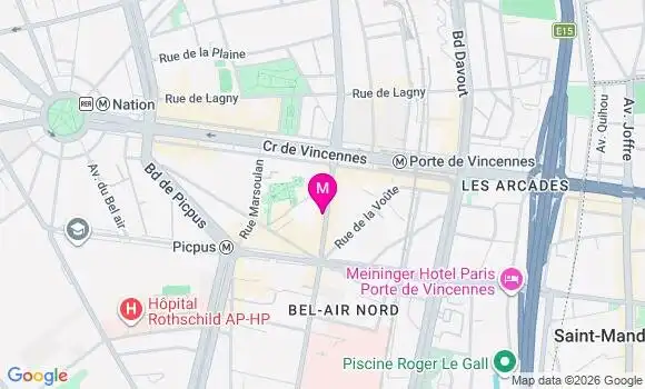 Localisation Centre de Santé Dentaire Netter