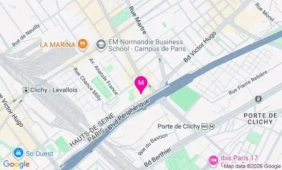 Localisation Centre de Santé Clichy Batignolles