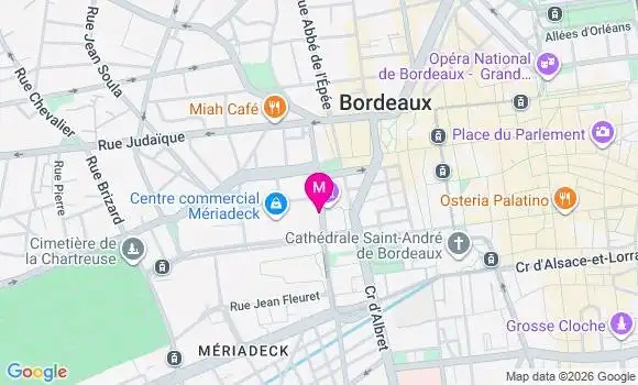 Localisation Centre Dentaire Meriadeck