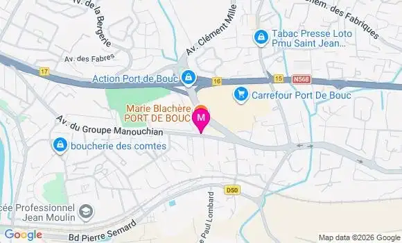 Localisation Centre de Santé Dentaire de Port de Bouc