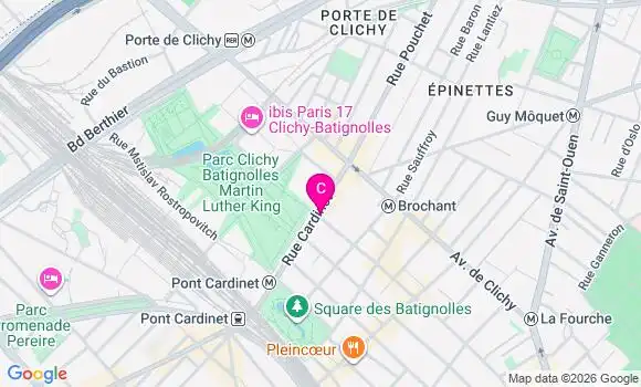 Localisation Centre de Santé Médico Dentaire Cardinet