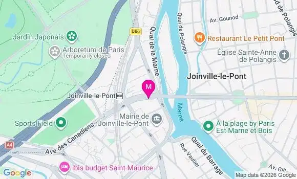 Localisation Centre de Santé Médico Dentaire Joinville