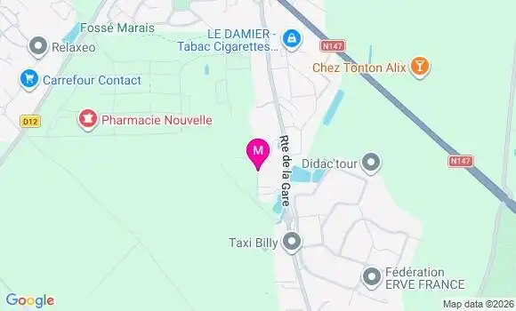 Localisation Ehpad Le Clos des Myosotis