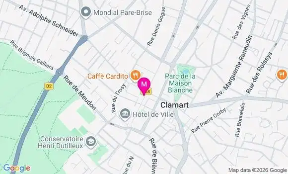 Localisation Centre de Santé Dentaire Clamart Mairie