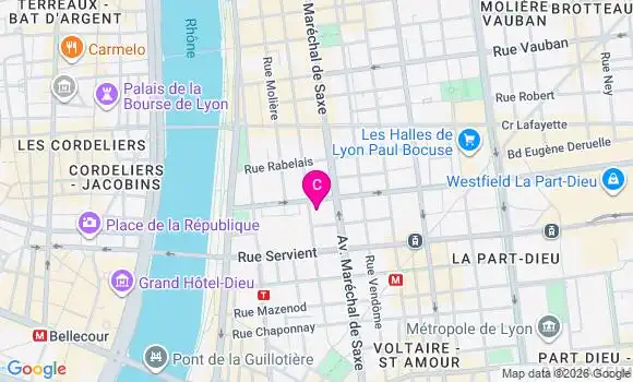 Localisation Centre de Santé Mediksante Lyon
