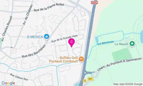 Localisation Centre de Santé Dentevue