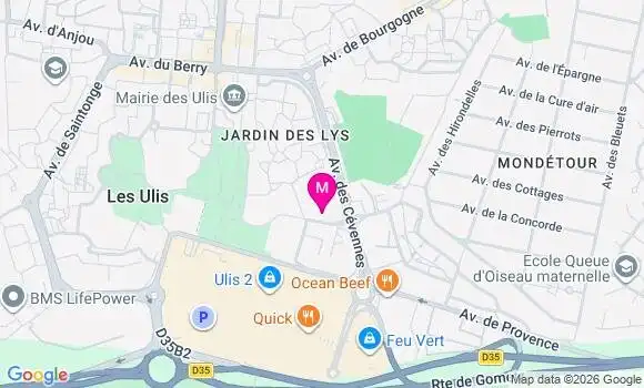 Localisation Centre de Santé Ouest Essonne