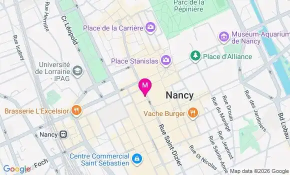 Localisation Centre de Santé Dentaire Saint Dizier