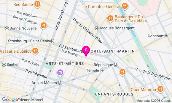 Localisation Centre de Santé Dentaire du Marais
