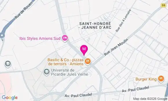 Localisation Centre de Santé Dentaire Sérénité Amiens