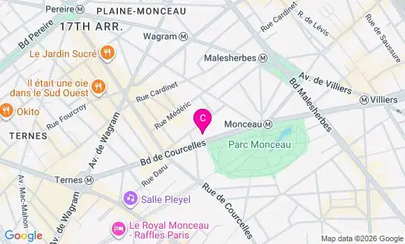 Localisation Centre de Santé New Smile Courcelles