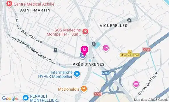 Localisation Centre Dentaire du Mas d