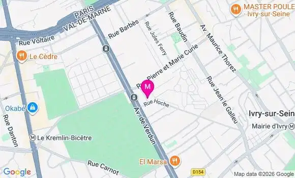 Localisation Centre de Santé Dentaire Ivry CDI