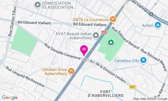 Localisation Centre de Santé Ms Aubervilliers