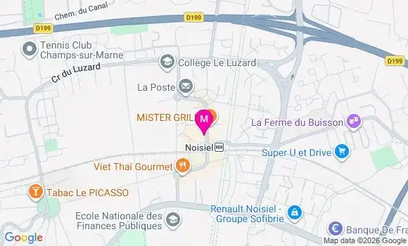 Localisation Centre de Santé Médico Dentaire Noisiel