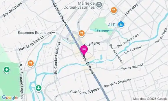 Localisation Centre de Santé Corbeil