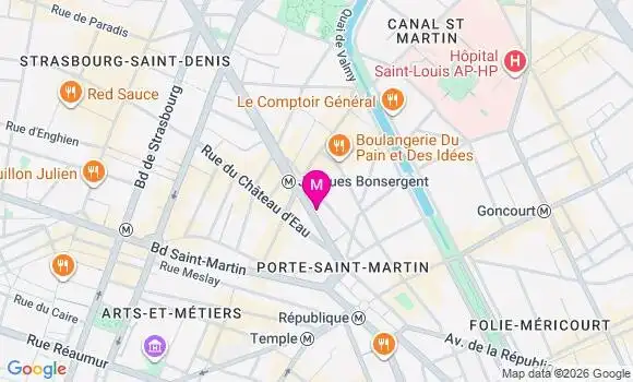 Localisation Centre de Santé Dentaire Ophta Republique Magenta