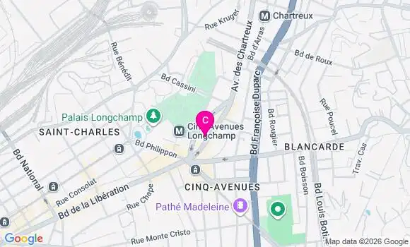 Localisation Centre de Santé Médico Dentaire des Chartreux