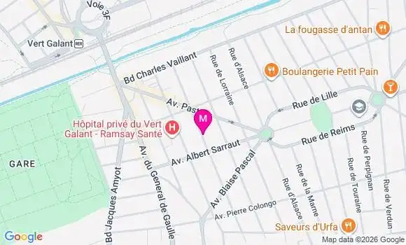 Localisation Centre de Santé Médical et Dentaire Akalya