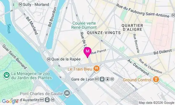 Localisation Centre de Santé Dentaire Gare de Lyon