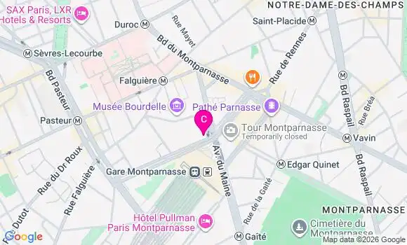 Localisation Centre de Santé Médico Dentaire Montparnasse