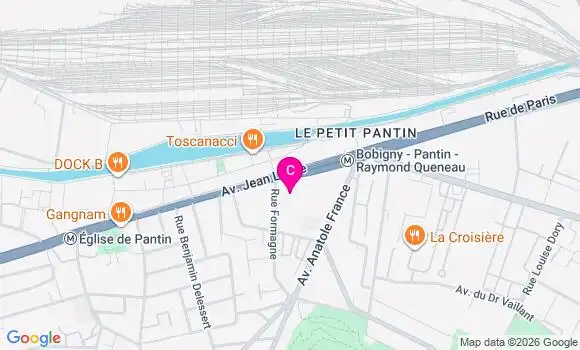 Localisation Centre de Santé Médico Dentaire Pantin