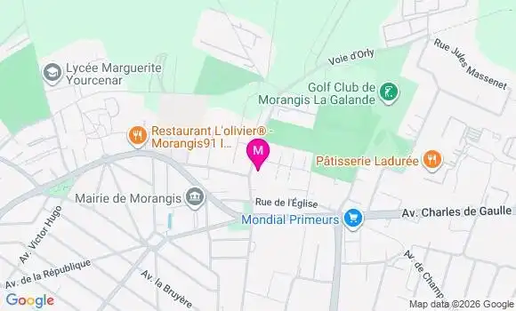 Localisation Centre de Santé Médico Dentaire de Morangis