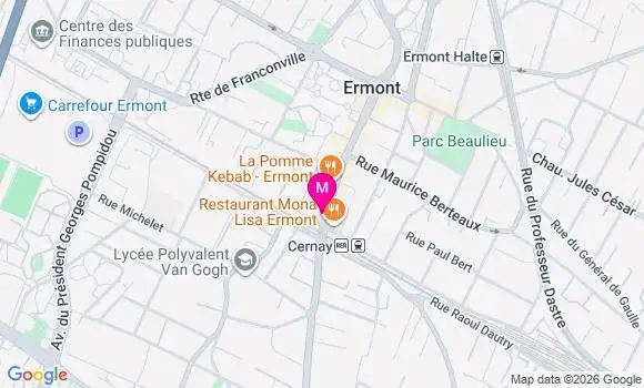 Localisation Centre de Santé Dentaire Ermont Eaubonne