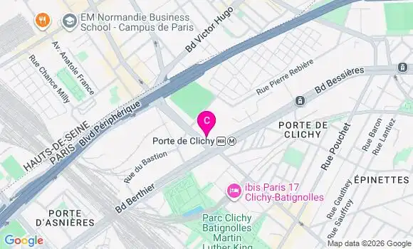 Localisation Centre de Santé 38 2 Clichy