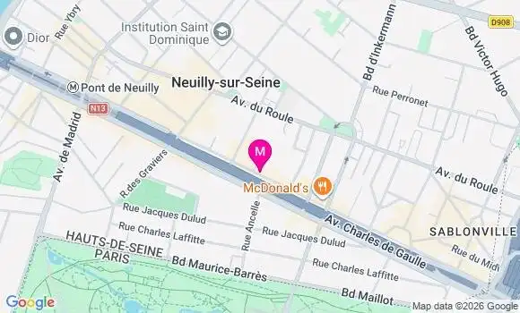 Localisation Centre de Santé Médical et Dentaire Neuilly