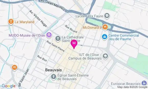 Localisation Asso Centre de Santé Dentaire Beauvais Carnot