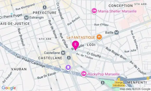 Localisation Centre de Santé Dentaire Castellane