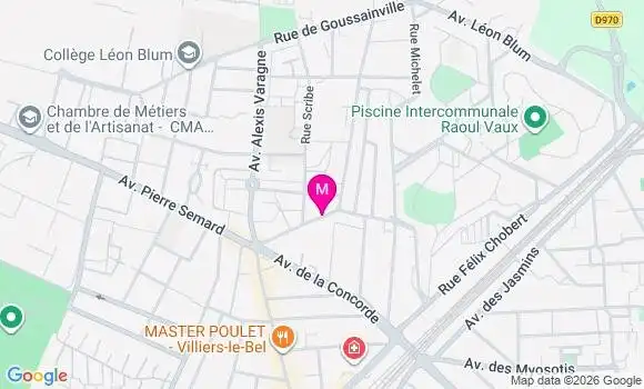 Localisation Centre de Santé Villiers le Bel