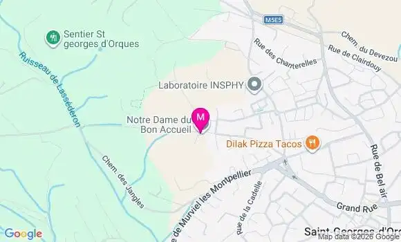 Localisation Ehpad Notre Dame du Bon Accueil