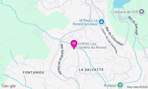 Localisation Ehpad Les Jardins du Revest