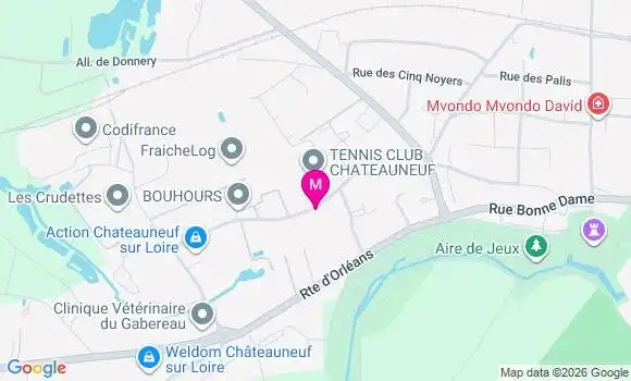 Localisation Ehpad La Vrilliere