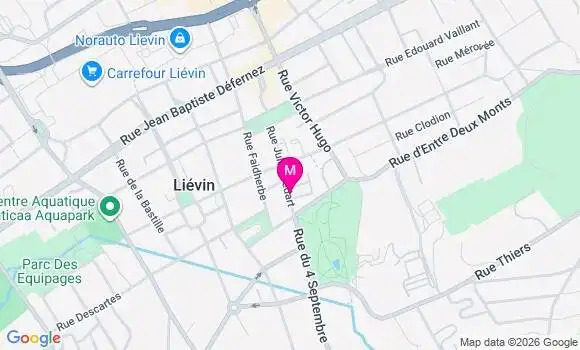 Localisation Centre de Santé Polyvalent Filieris de Liévin