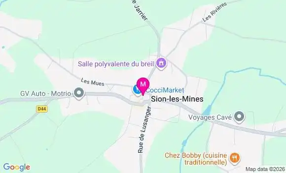 Localisation Centre de Santé Opass Derval Sion les Mines