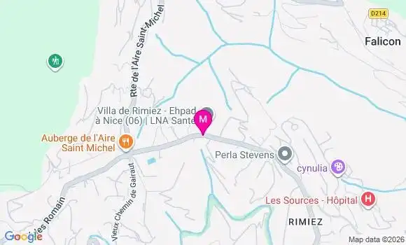 Localisation Ehpad Villa de Rimiez