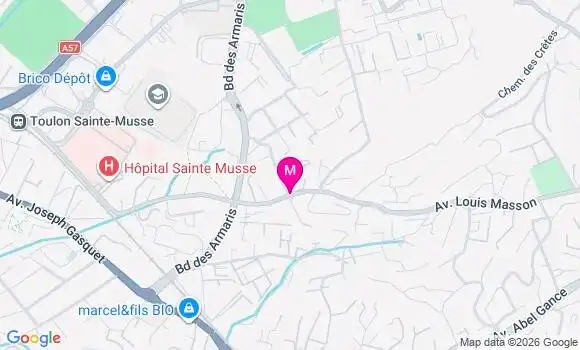 Localisation La Colline Sainte Musse Ehpad le Cosor