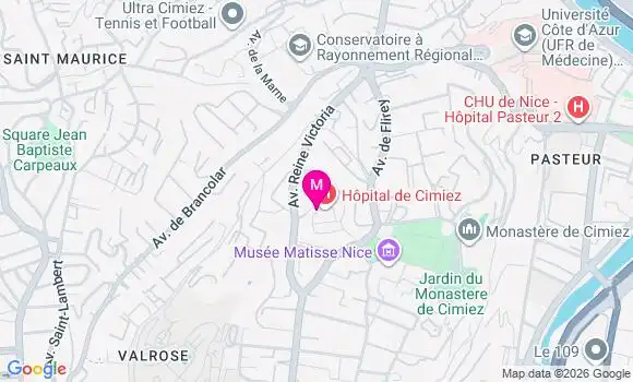 Localisation Ehpad de Nice