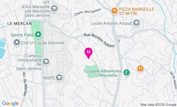 Localisation Ehpad Korian Mistral