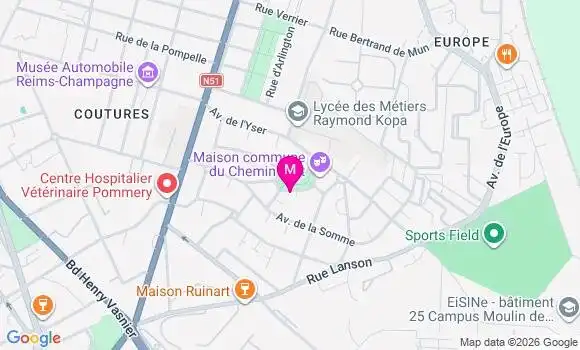 Localisation Centre de Santé du Chemin Vert